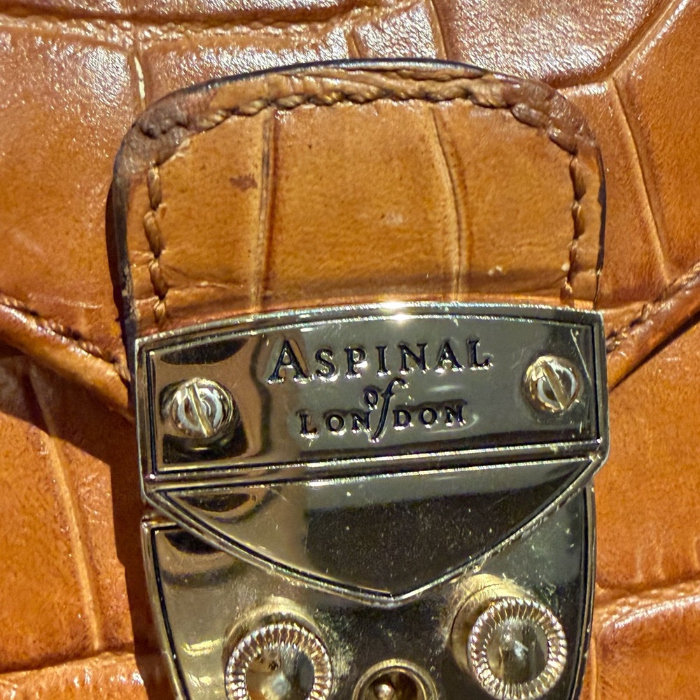 Aspinal of London Large Mayfair in Tan Leather - Picture 9 of 15